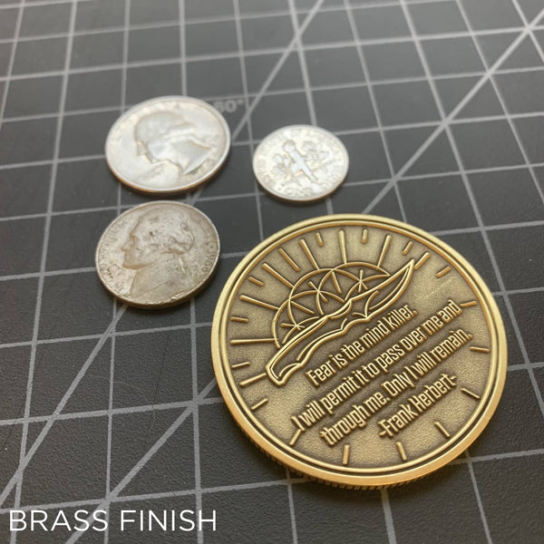 "Fear is the Mind Killer" Challenge Coin